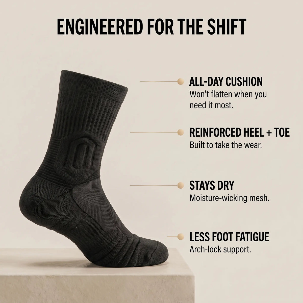 GroundGuard™ Work Socks