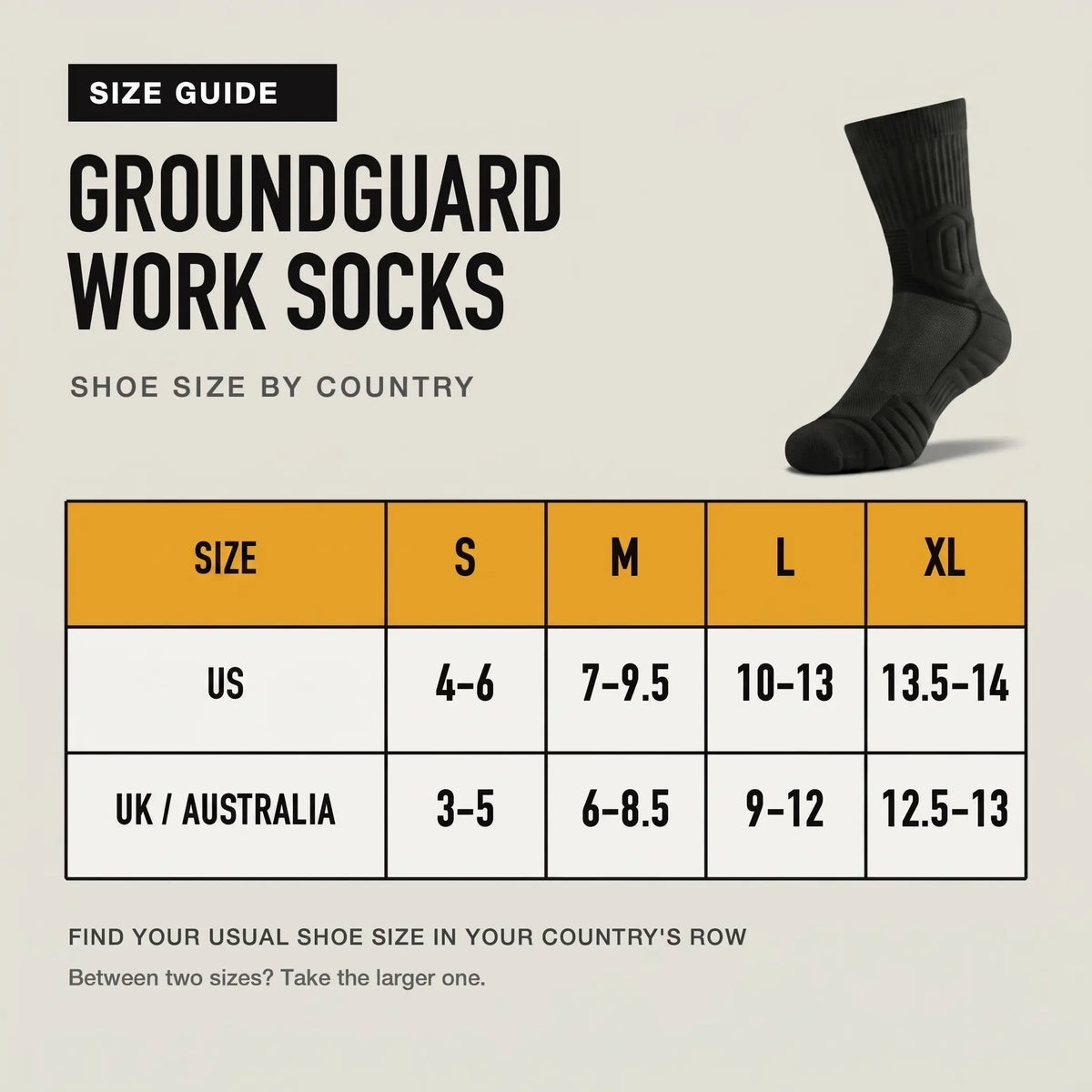 GroundGuard™ Work Socks