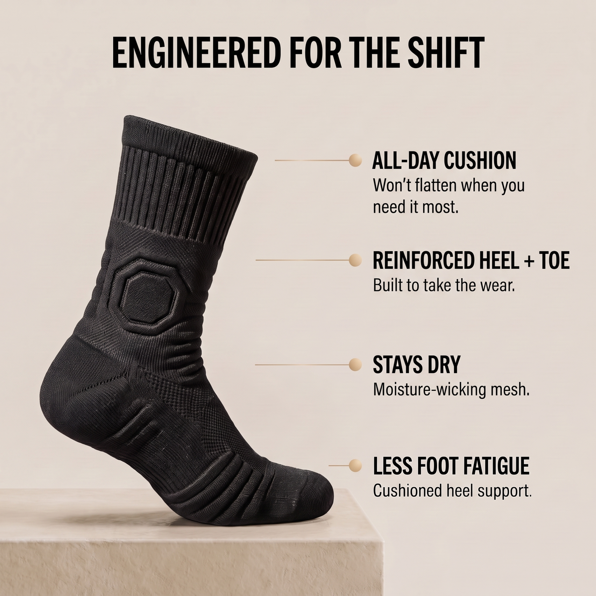 GroundGuard™ Work Socks